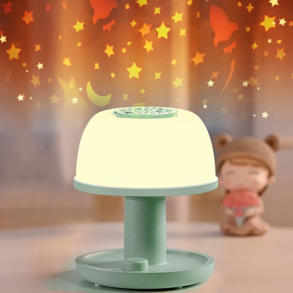 Natlys til småbørn, dæmpbar LED sengelampe med Star Pro
