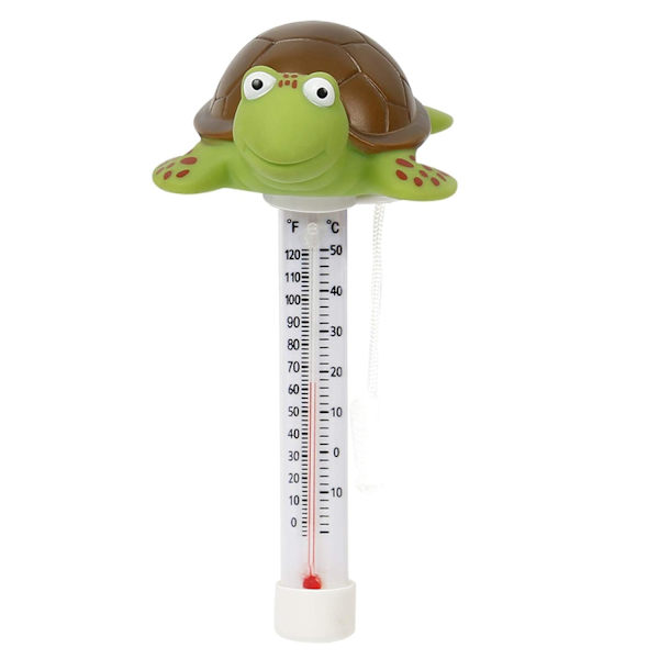 Sällsynt flytande pooltermometer, dammtermometer med rep, Bab