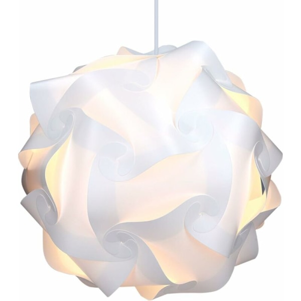 XL lampshade puzzle lamp - IQ luminaire 30 pcs 15 designs white l