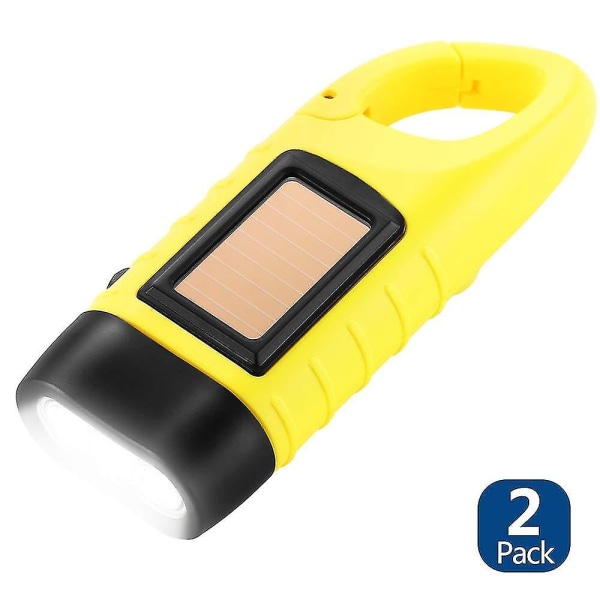 Hand Crank Solar Torch, Emergency Rechargeable Led Torch(1pcs)