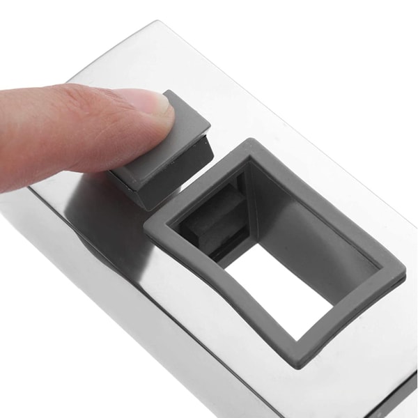 Glidande duschhuvudhållare för skena - 18 x 30 mm - Rektangulär, fyrkantig