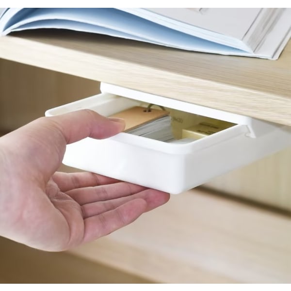 Under Desk Drawer Organizer Slide Out Desk Drawer Attachment Plas