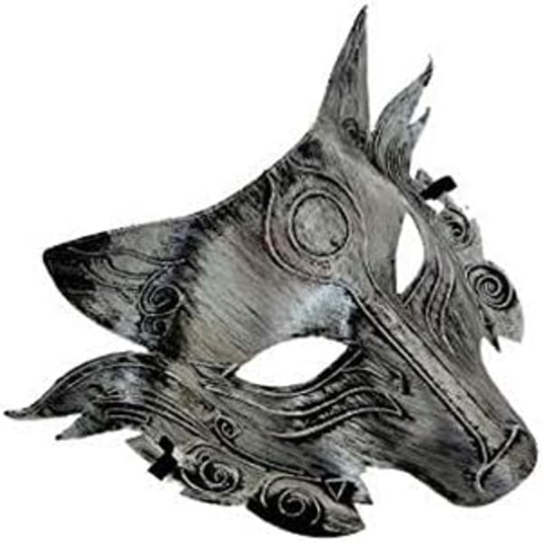 Skummel varulvslayer-maske Morsom ulvehodemaske Halloween-rekvisita
