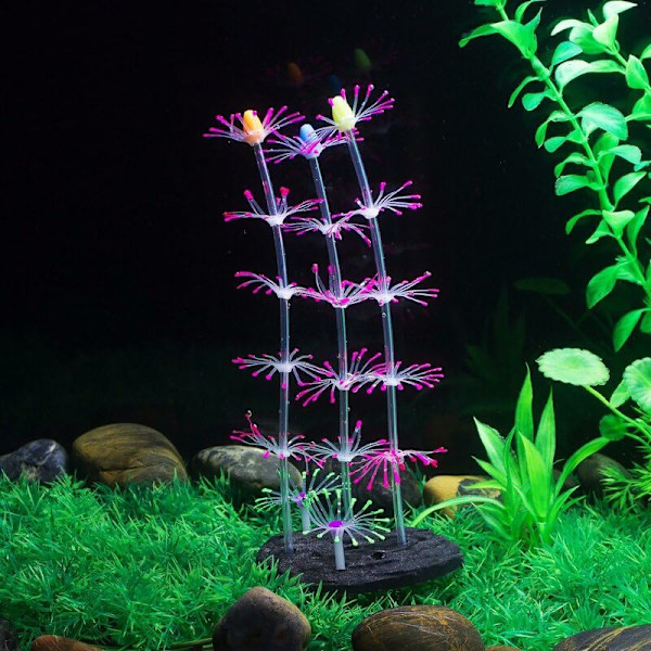 Strip Coral Plant Ornament Glowing Effect Artificial Silicone Dec