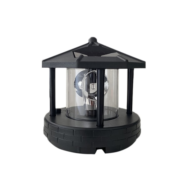 1 st solcellsdriven roterande LED-fyr, 360 graders roterande praktisk