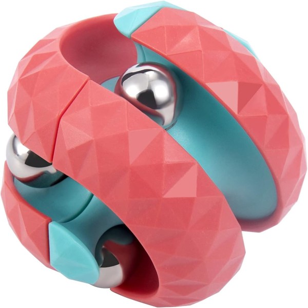 Orbit Ball Toy, Top Spinning Toy, Som anti-stress-gaver og kreative dekompresjonsleker, Puslespill for barn Barn Voksne (rosa)