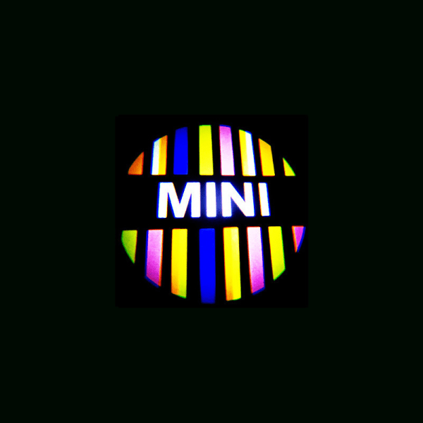 2st lämpliga för mini mini cooper välkomstljus projektor dekoration