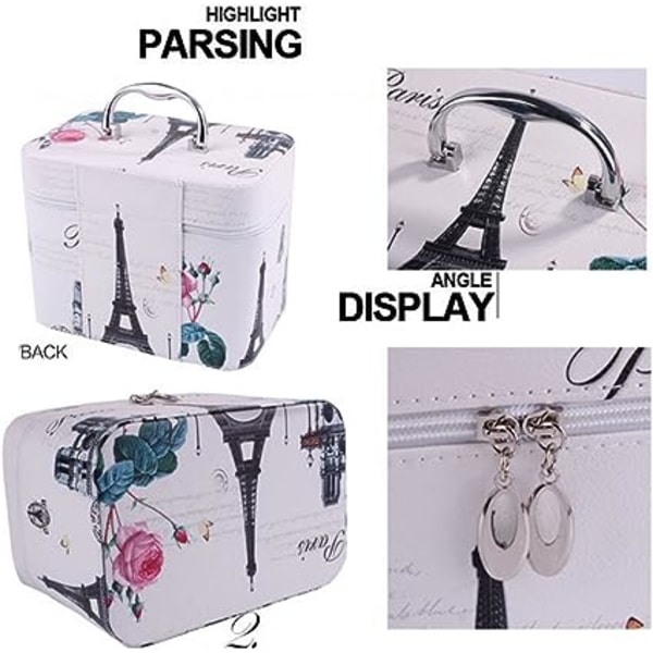 Toiletry Bag, Travel Cosmetic Bag Portable Makeup Bag Printed Toi