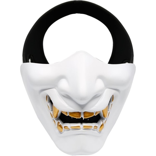 Airsoft Half Face Masks, Evil Demon Monster Kabuki Samurai Hannya