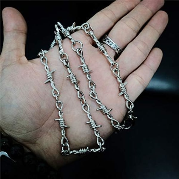 Punk Thorns Halsband Pojkar Hip Hop Rock Smycken (Stålfärgat Halsband)