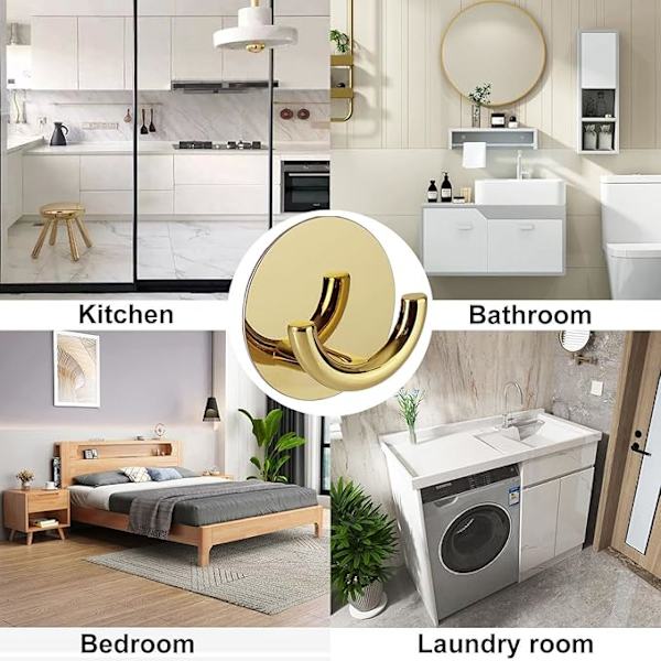 Badhängare, Nordisk Minimalistisk Kreativ Väggkrok Rostfritt Stål Zink Legering