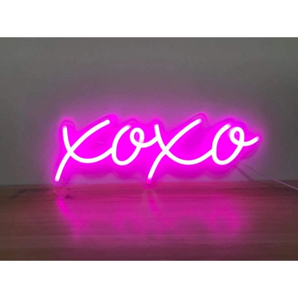 Neon LED-logo xoxo Natlys USB Betjening Dekorativ baldakin lo