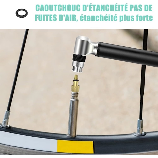 Cykelpumpadapter [15 stycken], Cykelventil Adapter Bollpump Nåladapter & Koniska Uppblåsbara Munstycken, för Cykelpump, Boll, Motorbåt