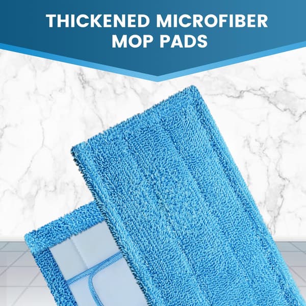 4 stk. genanvendelige moppepuder, der er kompatible med Swiffer Sweeper Mop - Vaskbar Mic