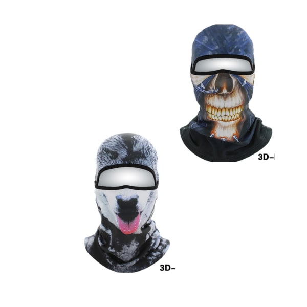 2st ansikte Gini soft gear 3D djurhjälm mask köldskydd fa