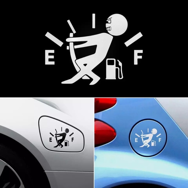 4 bränsletanklock klistermärken personlighet roliga bilklistermärken bränsleexplosion mätare klistermärken roliga klistermärken personlighet reflekterande bilklistermärken