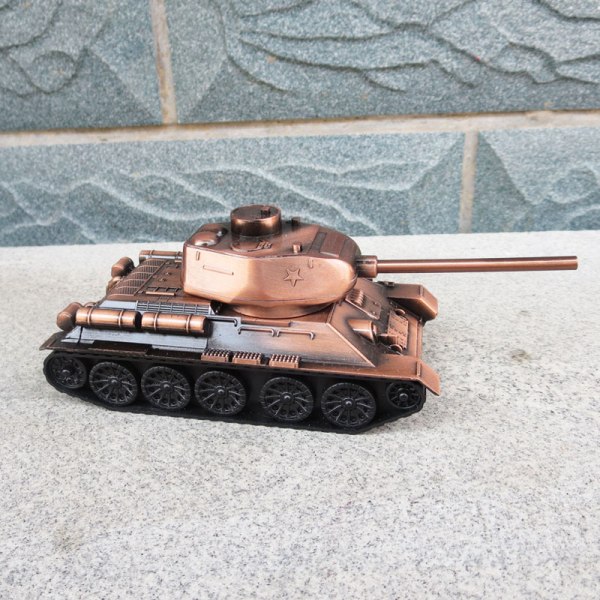 Zinc alloy tank simulation military model metal handicraft orname