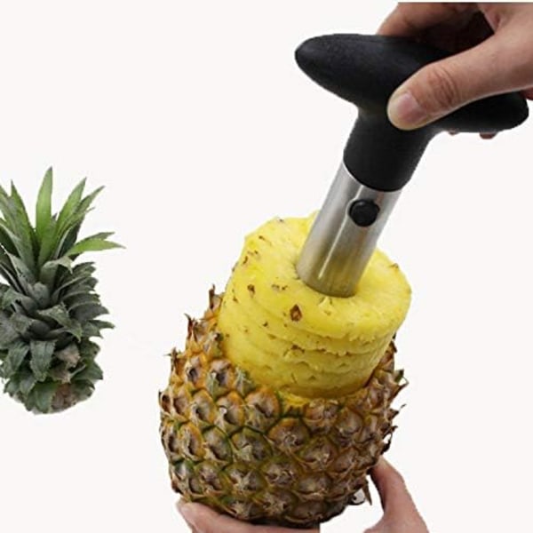 E-Shop rustfrit stålpineæble-skærer, frugt- og ananas-køkkenredskab