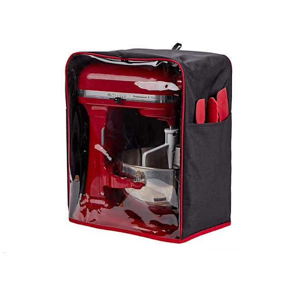 Dammskydd för KitchenAid-blandare (med en bottenvaddering), dammskydd (genomskinlig frontpanel) för stativblandare och extra tillbehör