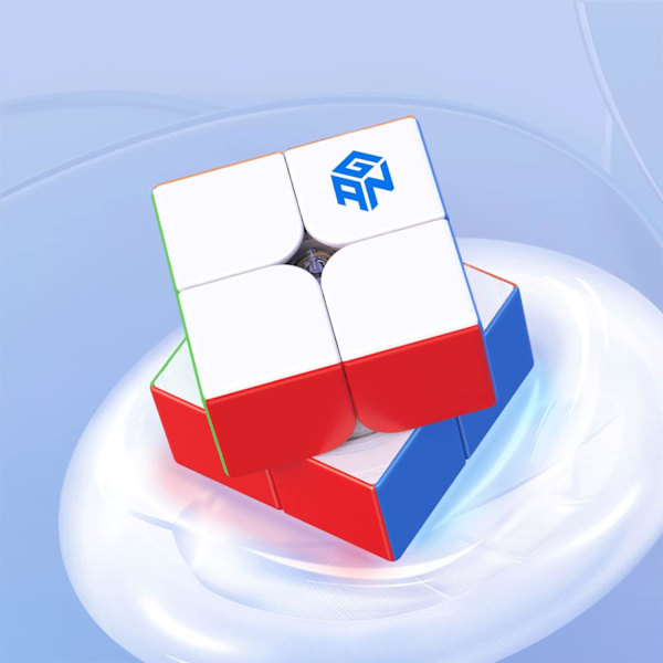 2X2 Speed ​​cube Gans Mini Block Puzzle Toy 2X2 x2 Magic Cube 51mm startleksak (ingen klistermärke)