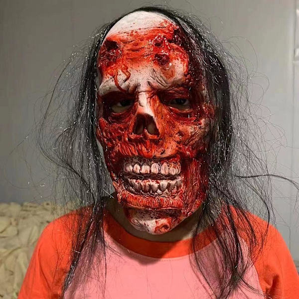 Halloween Dekorationer, Halloween Skräck Mask Zombie Kvinnlig Spöke