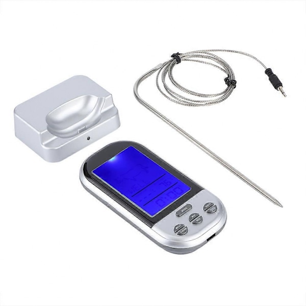 Digital Trådlös Sonda Matkötttermometer för Ugn BBQ Grill Kök