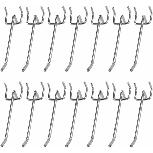 Förvaringskrok 40 st Pegboard-krok, Pegboard-sortiment, Pegboard-dörrkrokar, Pegboard-väggkrok, Används för stormarknadshyllor och O