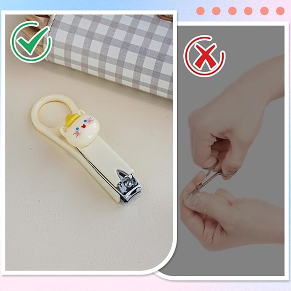 Nagelklippare, Professionella Nagelklippare i Rostfritt Stål för Kvinnor, Gi