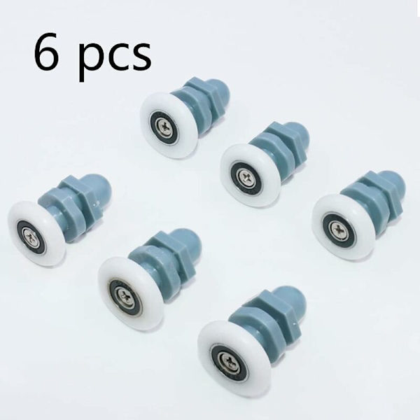 Duschdörr Rullhjul 25mm 6 Stycken Skjutdörr Rullhjul Duschdörr Rullhjul Dusch Rullhjul för Glas Duschdörrar