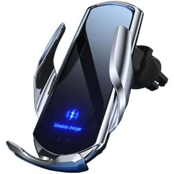 Trådlös billaddare 15W Qi snabbladdning automatisk klämmande billaddare för universell telefonhållare luftventil telefonhållare för iPhone 11 Pro Max Xs, Samsung Galaxy S20, S10+ Note etc