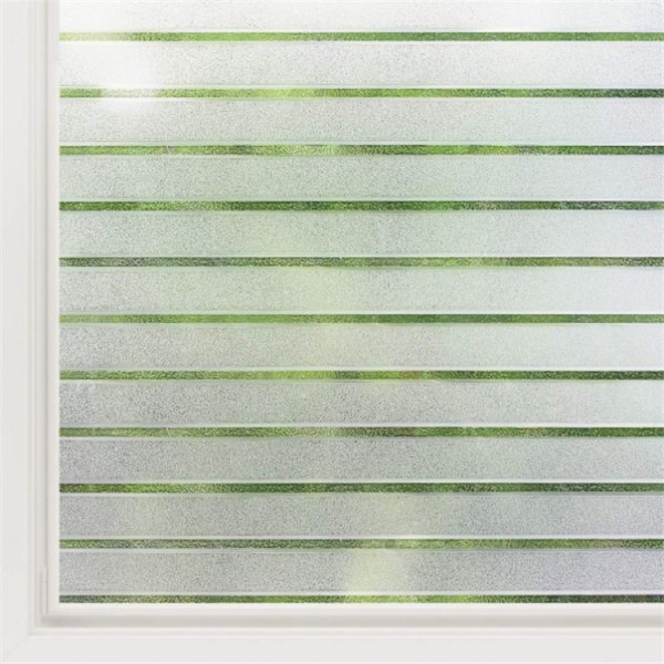 Horisontellt randmönster elektrostatisk fönsterfilm ogenomskinligt fönster