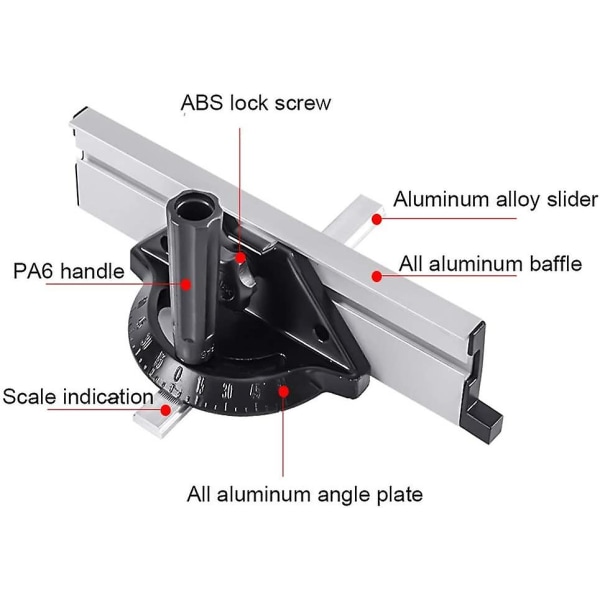 Miter Gauge Fence System Precision Miter Gauge With Aluminum Mite