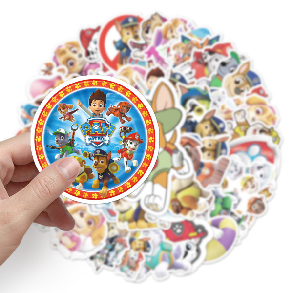 150 stycken Wang Wang Team Cartoon Resväska Stickers Creative T