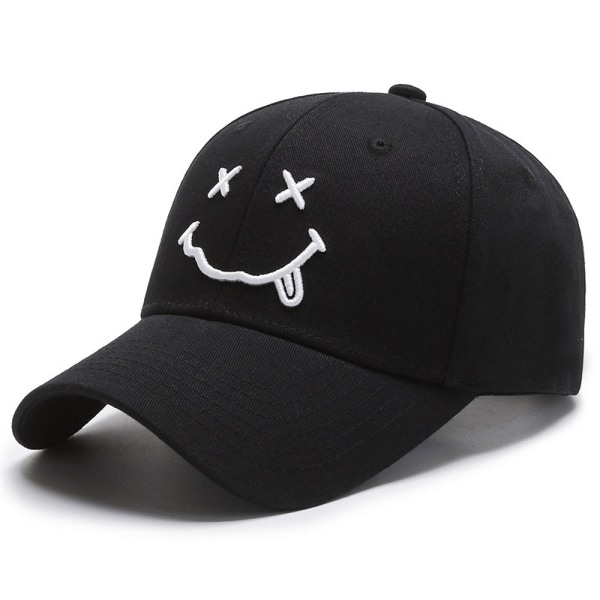 Hymyilevä hattu miesten Instagram tide merkki musta cap Korean vers