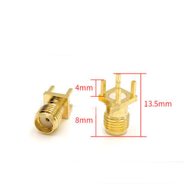 10 st SMA Hona Kontakt Bas Sockel Jack Hona Koaxial Adapter Montering RF
