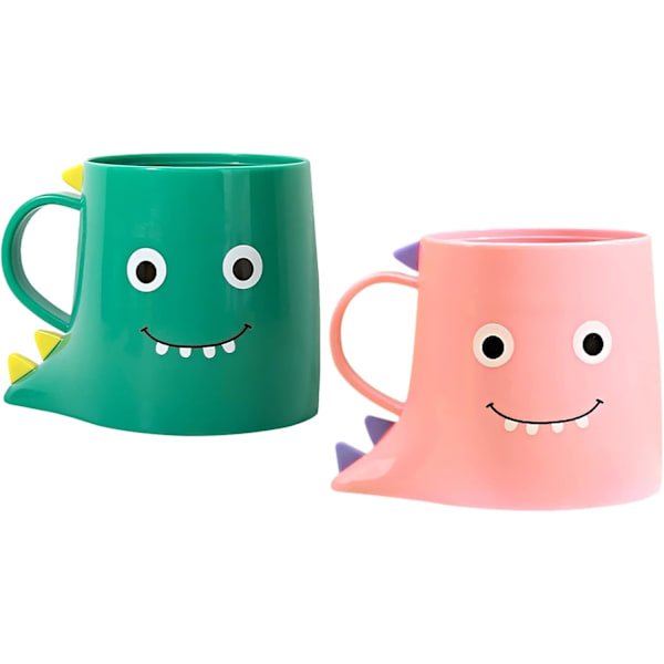 Badrumskrus, 2-pack tandborsthållare, dinosaurietandborste