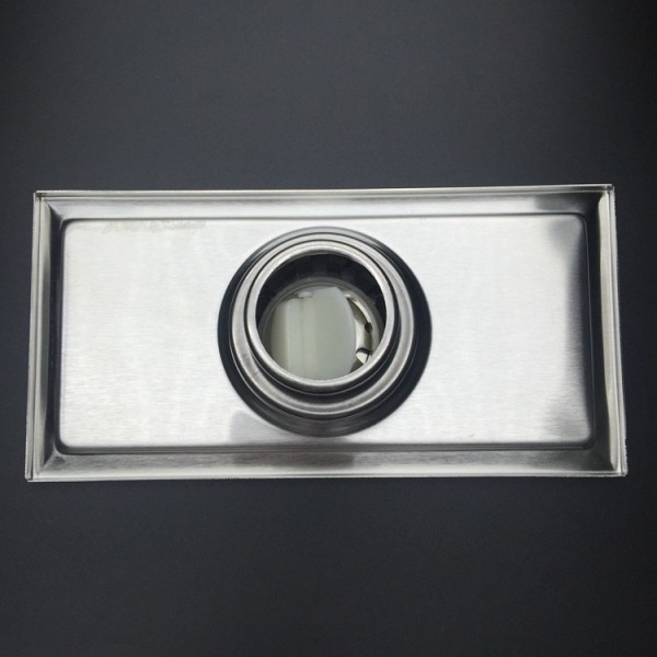 Golvbrunn med avtagbart lock, 200 x 100 mm rektangulär diskho, Sta