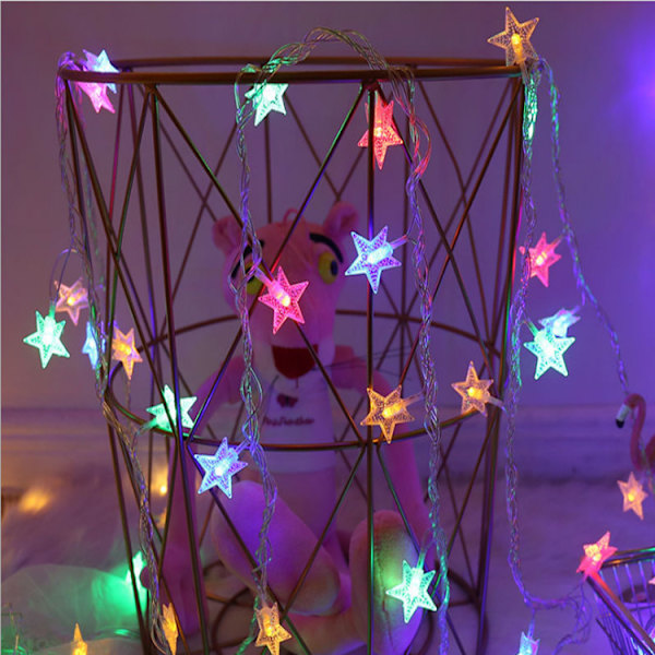 LED-stjärnformade ljusslingor, 3m 20 LED USB-dekorationsljus