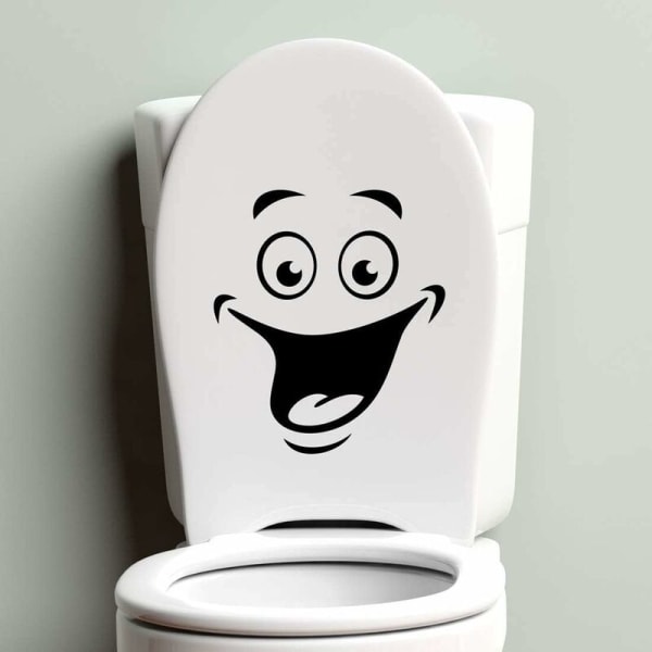 Smile Funny Bathroom Wall Sticker Home Decor Kitchen Wallpaper Li