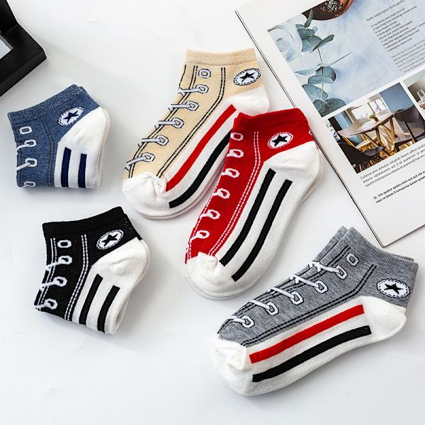 Dam 10-pack Lättvikt Nyhet Lågskurna Sockor Coola Sneakers