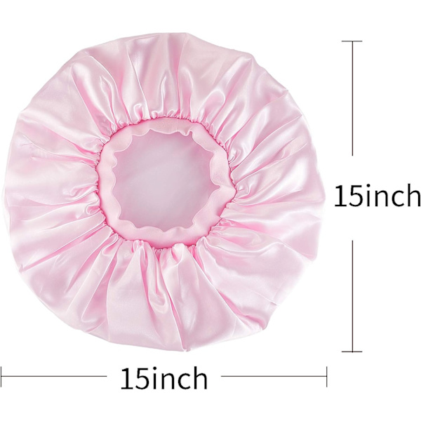2 st extra stora sovmössor Jumbo Large Satin Bonnet med C