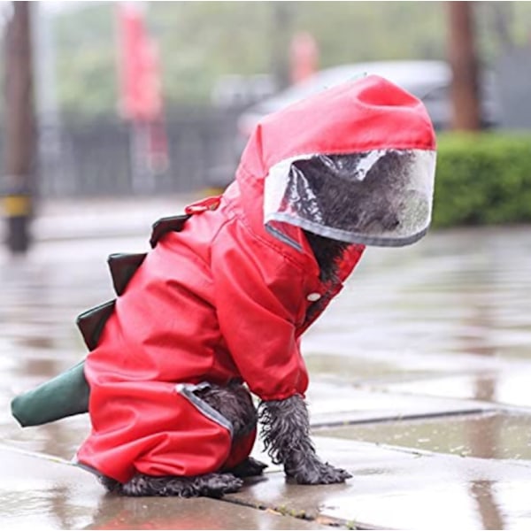 Reflekterande tecknad regnrock sommar hundkläder för små hundar nylon valp