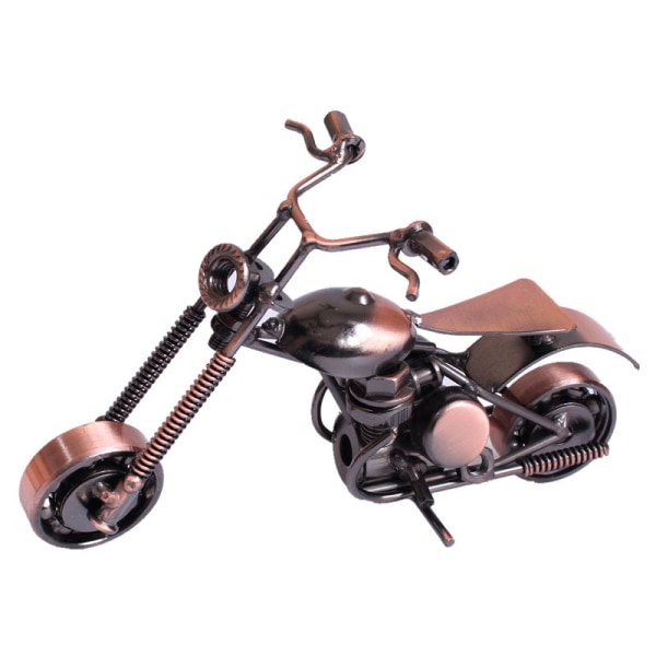 Metall Vintage Motor Bike Miniatyr Standard Kobber, 1 stk., Fullstendig