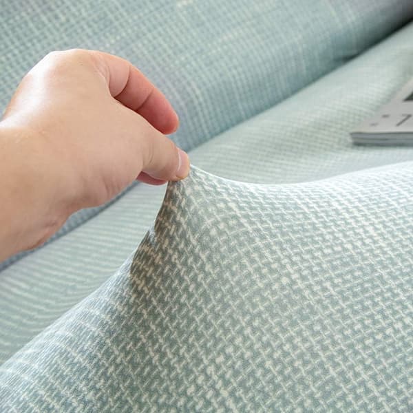 Armlös sofföverdrag, glidande elastisk spandex tryckt hopfällbar bäddsoffa, armle