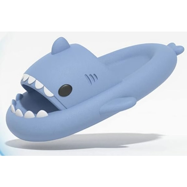 2022 Unisex Shark Slides, Cartoon Animal Tofflor Fluffy Shark Sa
