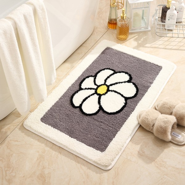 1pc Non-Slip Bath Mat, Extra Soft Bathroom Rug, Machine Washable,