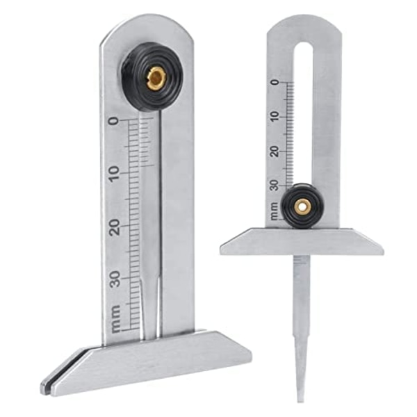 0-30mm Rostfritt Stål Däckdjupmätare Bärbar Slitbanedjupmätare Däck Däck Säkerhet 1PC Hårdvarutillbehör