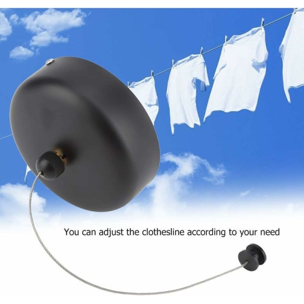 Retractable Clothesline, 3m Wall Mounted Clothesline for Indoor O