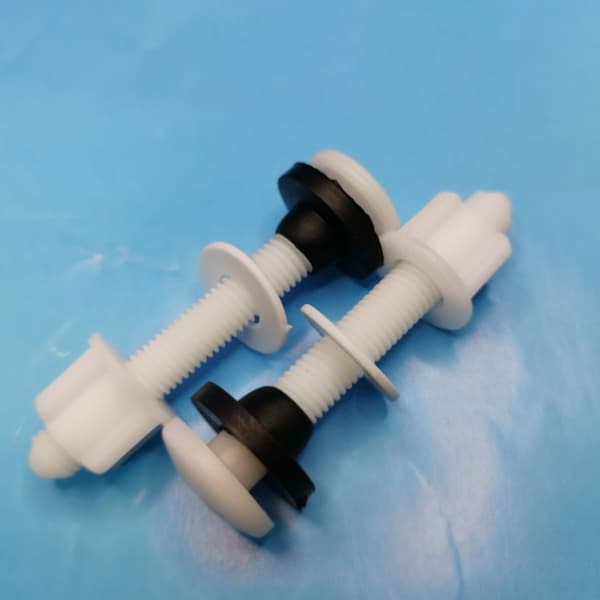 2 pakker 8,5 cm toalettsetehengsler og muttere