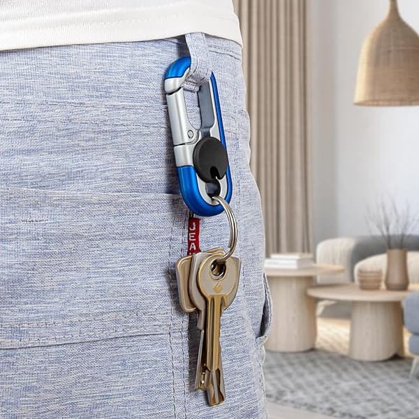 Nyckelring med karbinhake i zinklegering för män och kvinnor, 2-pack